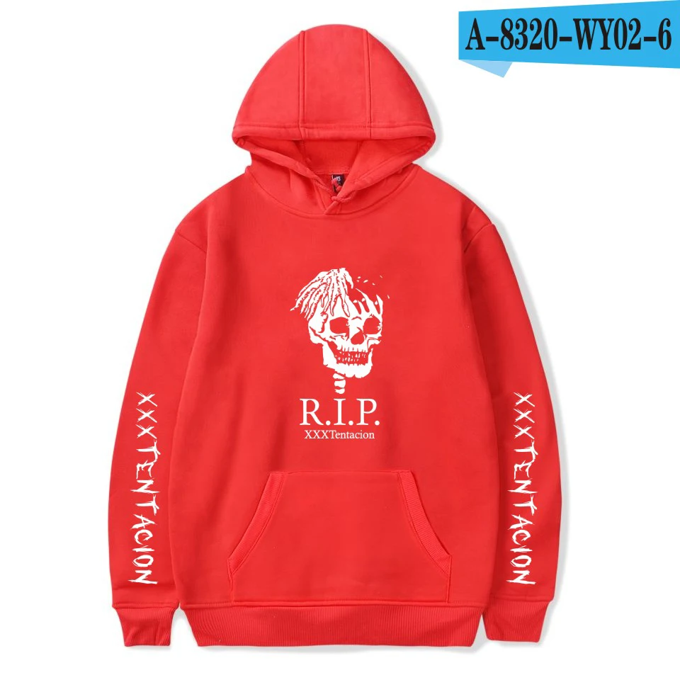 Color 12 Толстовки в стиле хип-хоп, толстовки, теплые, рапер XXXTentacion Harajuku, мужские, крутые, певицы, повседневные, с принтом, Осенние, размера плюс 4XL, толстовки - Цвет: Color 12