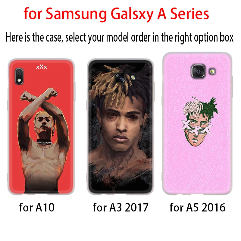 Для Samsung чехол A72 A71 A70 A52 A51 A50S A50 A42 A32 A21S A20S A20 A30 A12 5G A8 A7 A6 плюс 2018 рэпер XXXTentacion