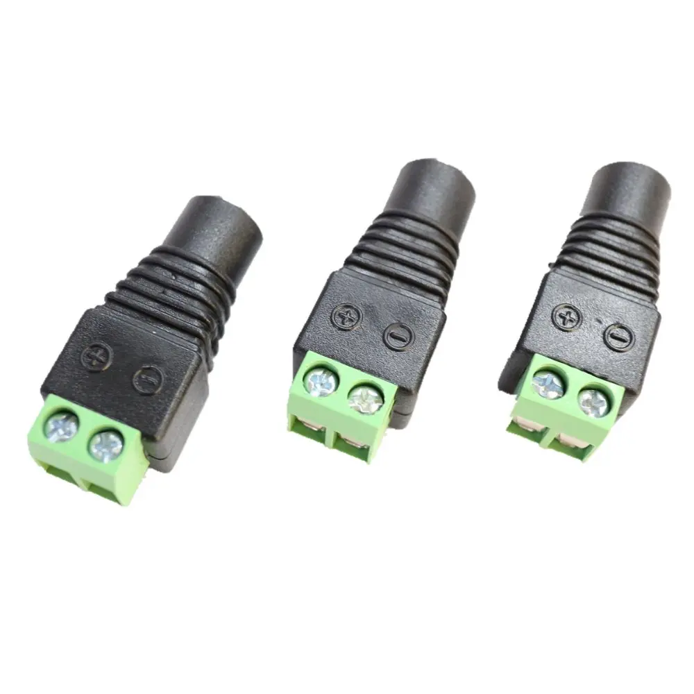 10 шт. 2 контакта гнездовой разъем для светодиодного адаптера питания 5050 5630 3528