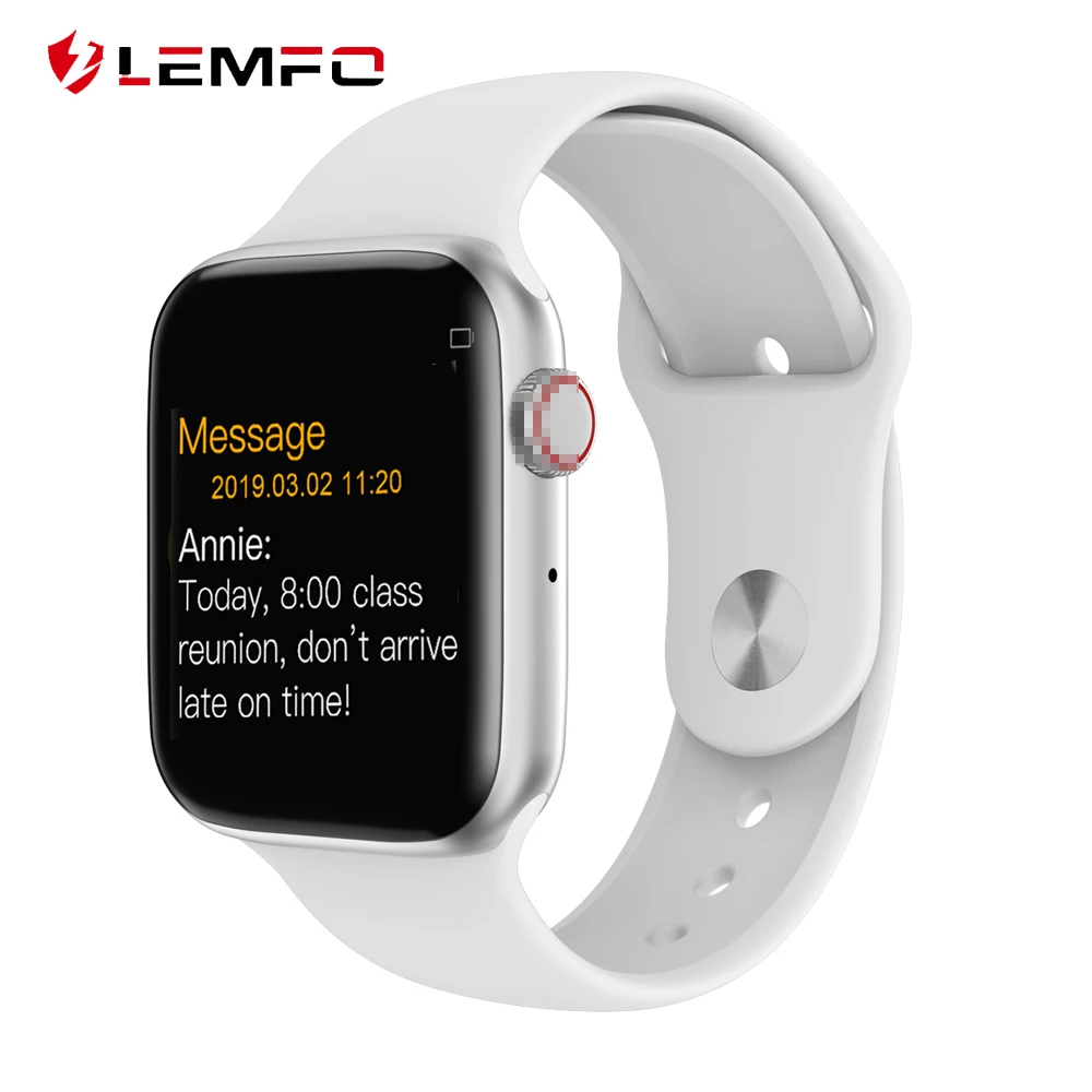 LEMFO Bluetooth Смарт часы серии 4 монитор сердечного ритма Smartwatch 44 мм чехол для android Apple телефон relogio inteligente