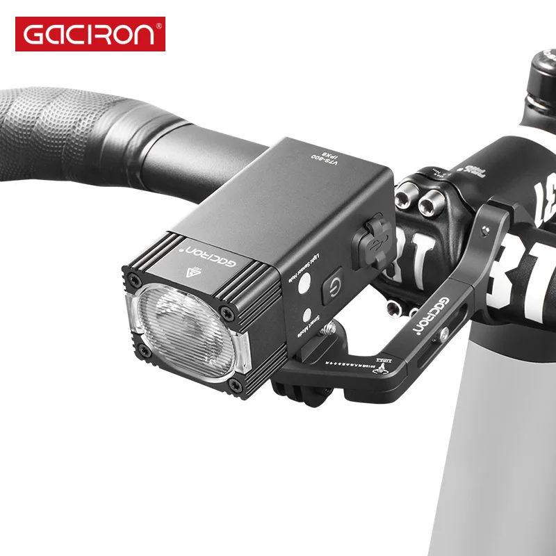 Gaciron 2 в 1 умный велосипедный светильник 500 800 люмен головной GoPro держатель
