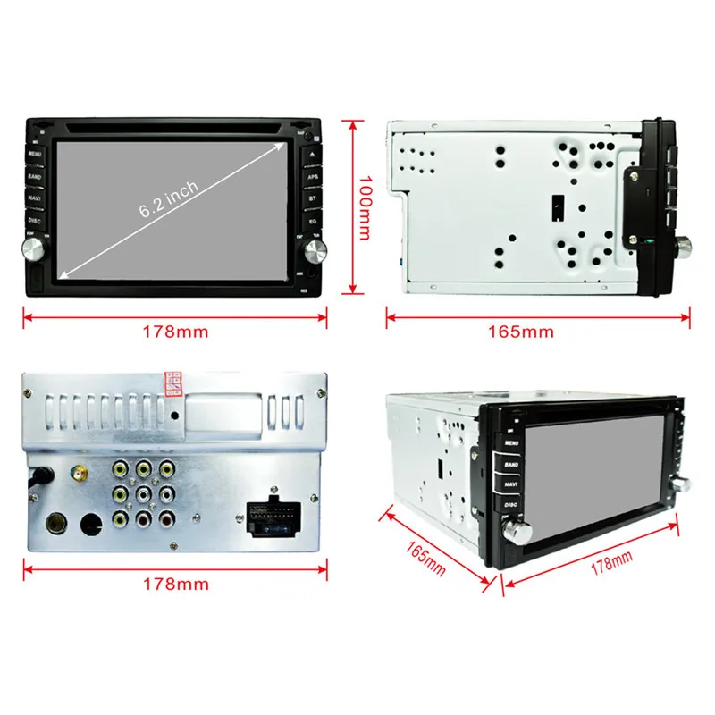 Универсальный 6 2 дюйм(ов) 2Din автомобильный DVD gps навигации RM LC353 стерео радио Bluetooth