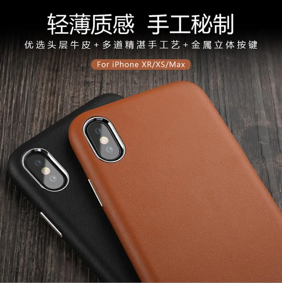 Чехол из натуральной кожи для iPhone XS 6 6S 8 7 Plus XR X Fundas Max Жесткий |