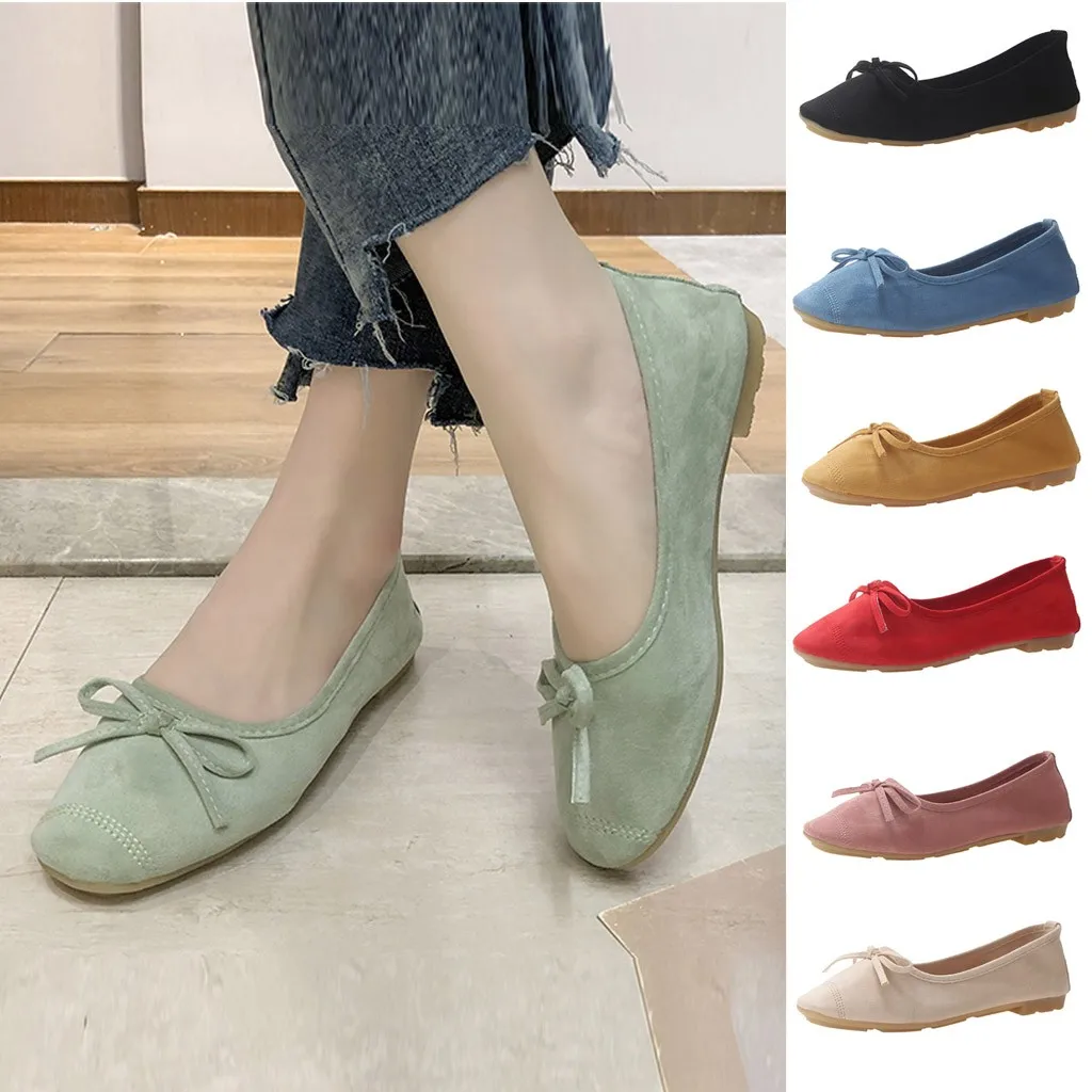 2019 г. Женская повседневная обувь на плоской подошве женские балетки с круглым