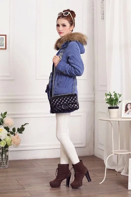 Модные Плотные зимние теплые женские пальто куртки с капюшоном верхняя одежда на