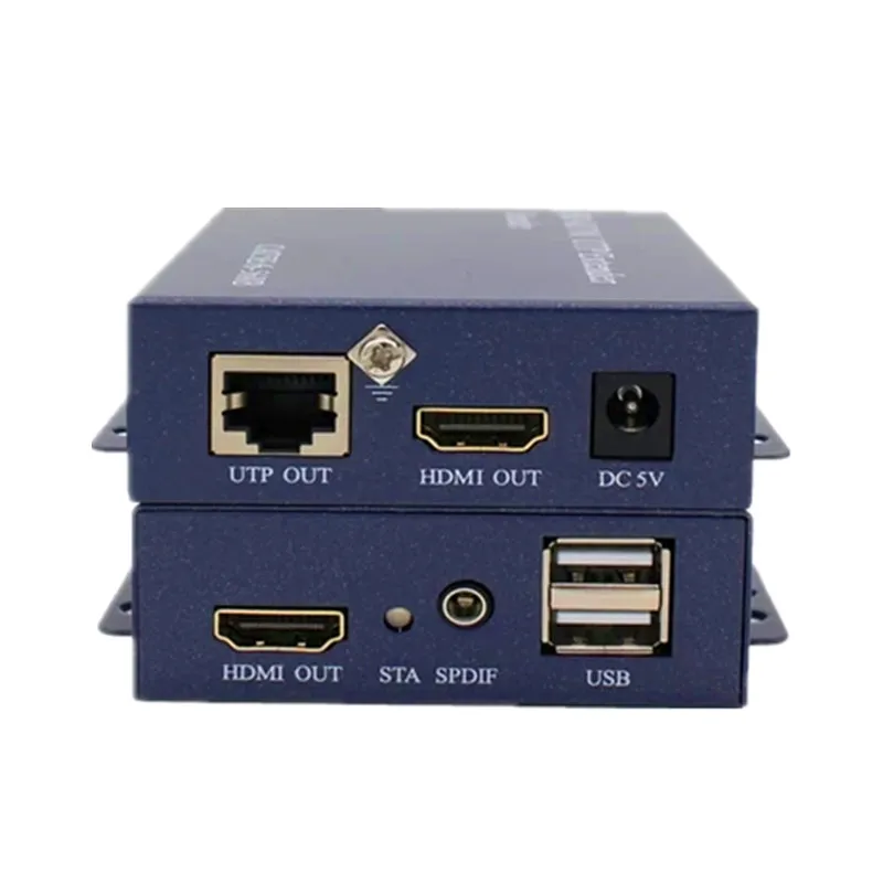 Удлинитель HDMI Navceker 200 м USB KVM поддержка циклического выхода и стерео аудио от CAT5e CAT6