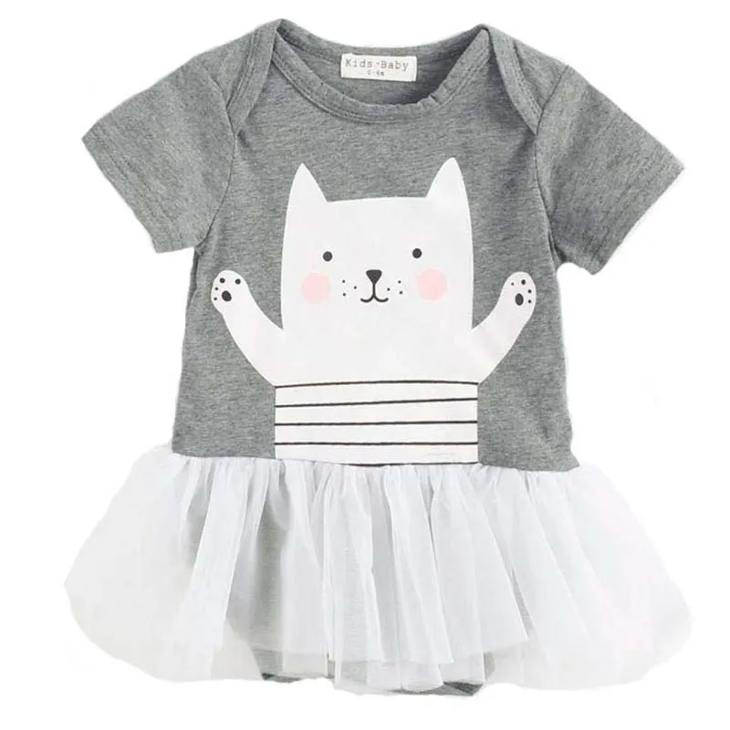 Детские мини-платья с короткими рукавами Милое кружевное бальное платье