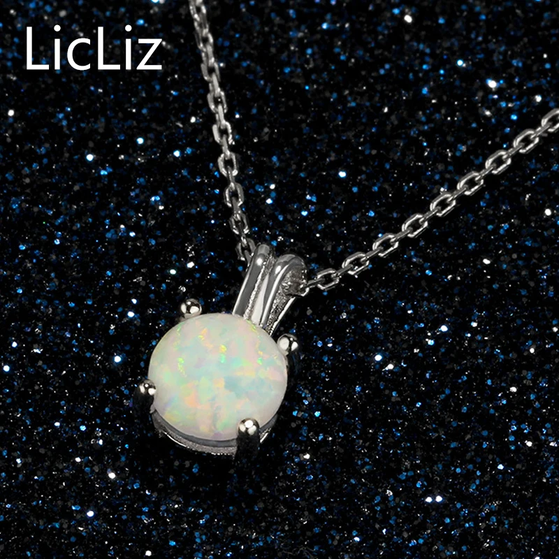 Женское ожерелье из серебра 925 пробы с опалом|necklace drop|necklaces for womenopal drop necklace |
