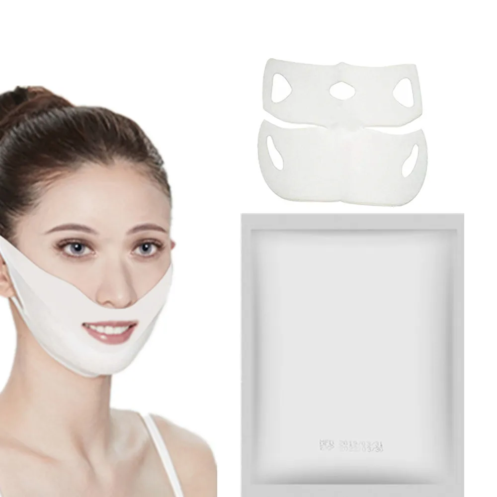 face slimming mask A 4D V маска для лица, подтягивающая, подтягивающая, тонкий массажер, гидрогель, маска для уменьшения двойного подбородка, подтягивающая ухо, увлажняющая лента для лица - Цвет: face slimming mask A