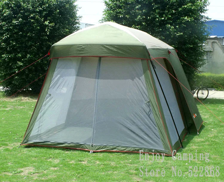 Verkaufen Alltel 5-8 Person Verwenden Ultra Doppel Schicht Wasserdicht Winddicht Familie Party Camping Zelt Camping Ausrüstung