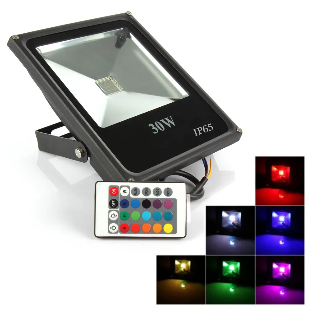 Наружное освещение 10 Вт 20 30 50 RGB светодиодные прожекторы водонепроницаемый