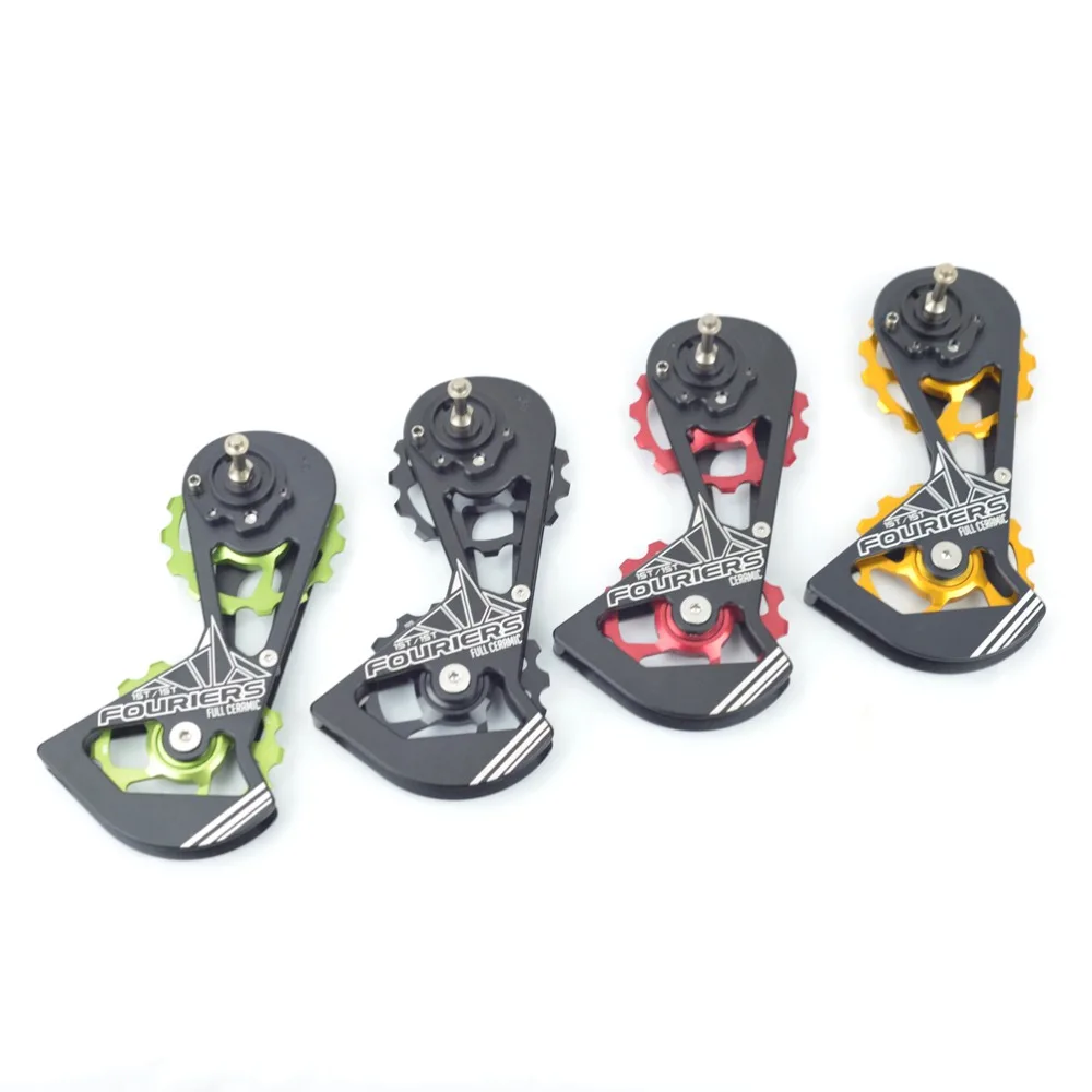 

FOURIERS Cycling Road Transmission guide wheel rail Ceramic beads short Rear derailleur RED Force Rival Increase efficiency