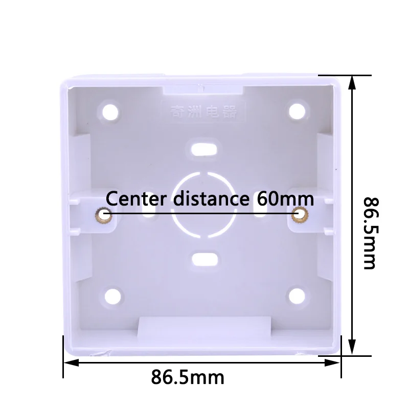 Практичная универсальная белая распределительная коробка 86*86 для монтажа в