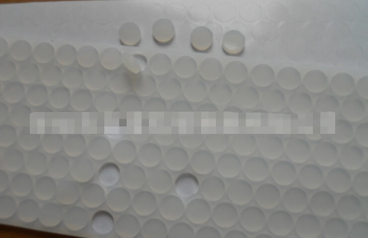 

10mm Transparent silicone pad, 3M adhesive silicone gaskets