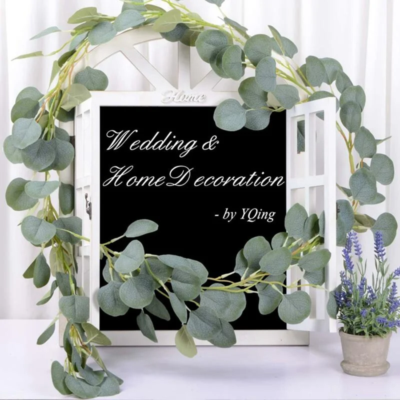 2 м искусственного шелка розы для Свадебные украшения Искусственный лоза Garland