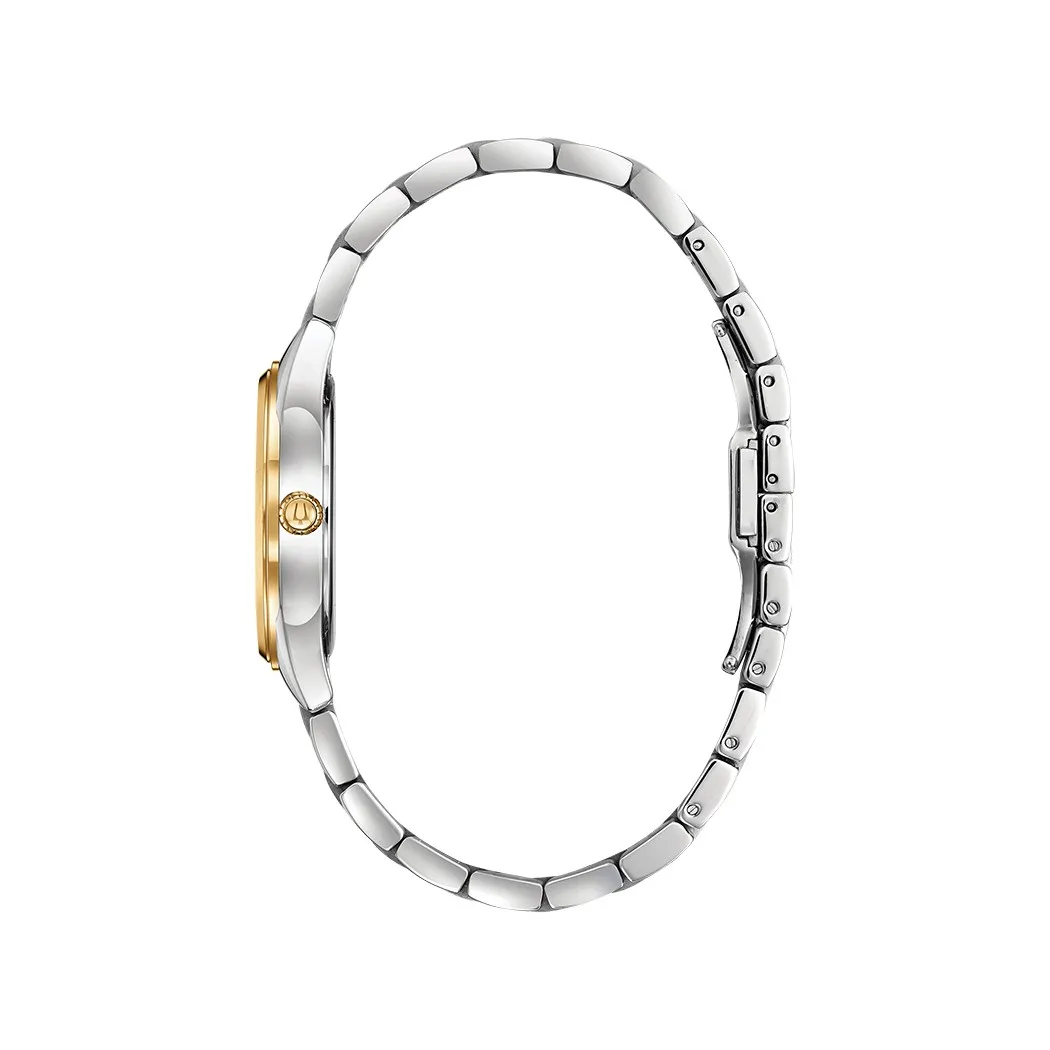Наручные часы Bulova 98P184 женские кварцевые на биколорном браслете |
