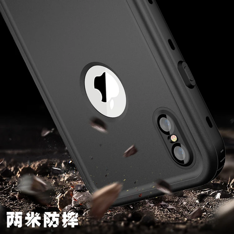 IP68 Водонепроницаемый чехол для iphone XS Max 360 Полное покрытие защитный iphoneXS