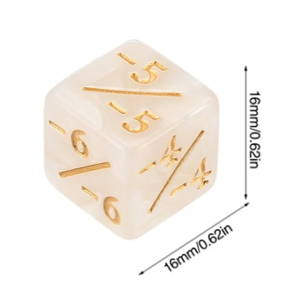 10x Dice Counters 5 Positive +1/+1 & Negative -1/-1 For The Gathering Table Game Funny Dices High Quality | Спорт и развлечения