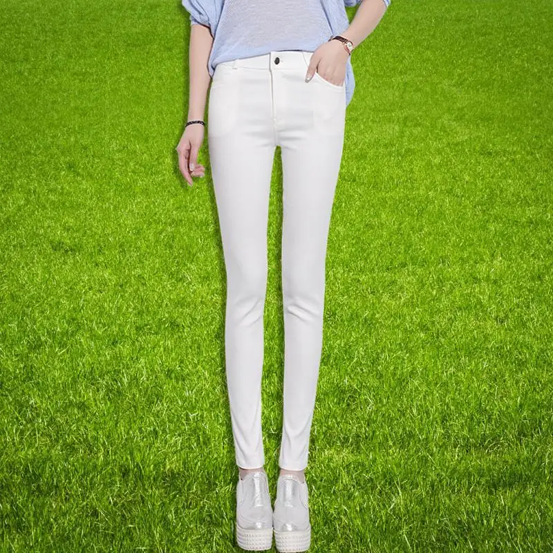 NFIVE бренд 2017 весенние и осенние женские новые брюки Классические тонкие черные