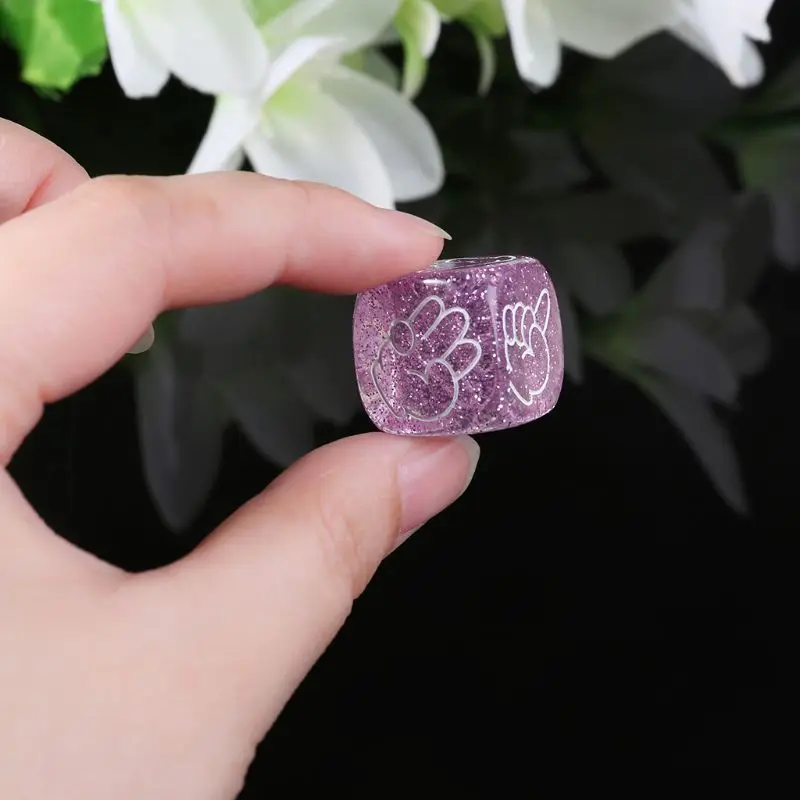 Новые 5 шт/упаковка, шт./компл. палец угадайку игрушечные кубики рок Бумага ножницы камень Семья вечерние питьевой Decider игры 6-боковые 20 мм игрушка до середины голени