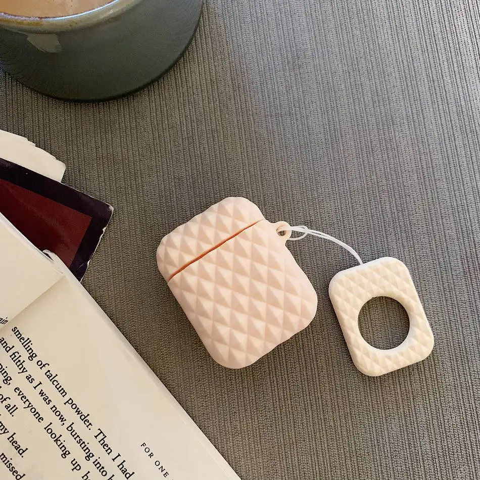 B1 Милый чехол для AirPods С КАКТУСОМ из мультфильма, силиконовый чехол для наушников s для Apple Air pods 2, чехол для Earpods с бриллиантовым кольцом - Цвет: B1