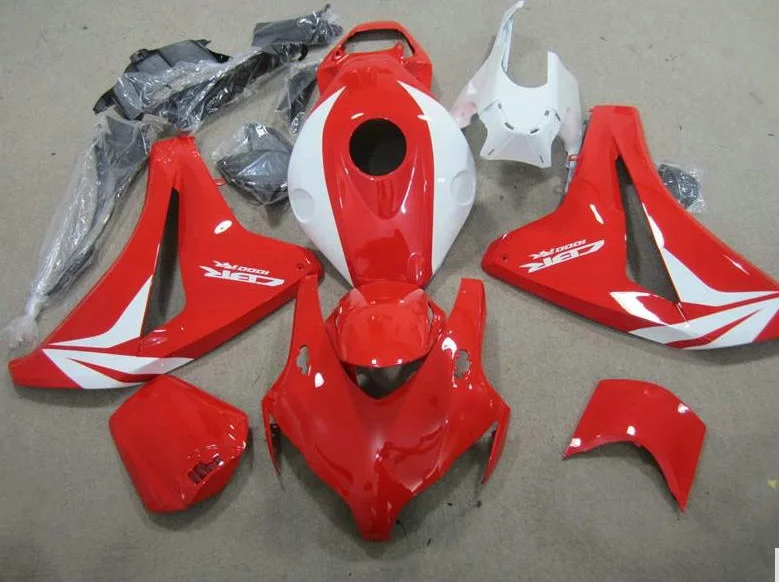 

White Red Fairings For H CBR1000 CBR1000RR 08 09 10 11 2008 2009 2010 2011 Injection ABS Motorcycle Fairing Kits New