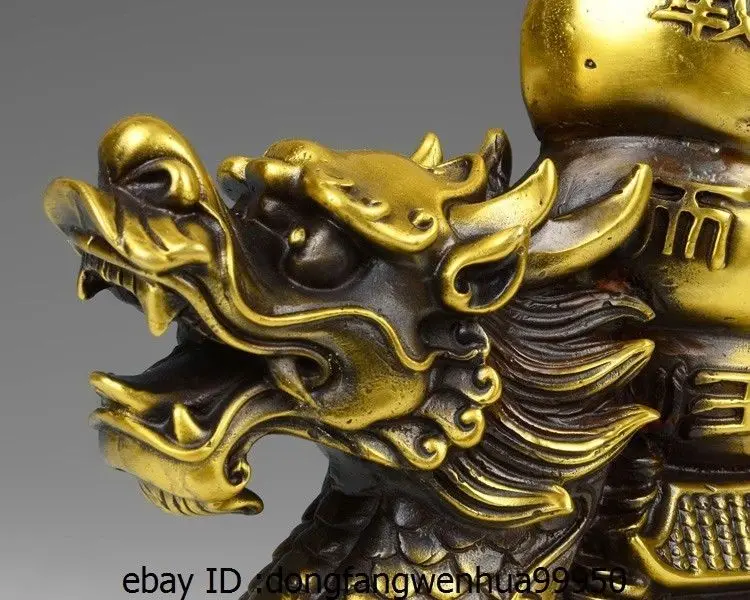 Китайский дворец латунь медь счастливый Дракон лодка Парусный корабль сосуды