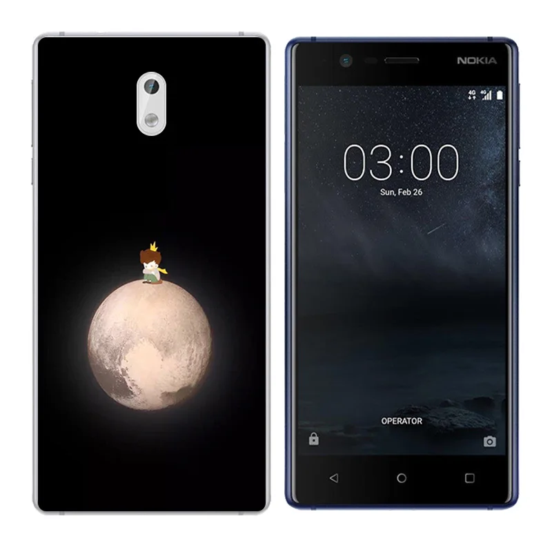 Мягкий ТПУ для Nokia 3 чехол Nokia3 Силиконовая задняя крышка Чехлы телефона с принтом 5