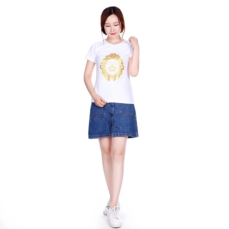 2019 в Корейском стиле Стиль летний топ Женская футболка Топ Футболка женская