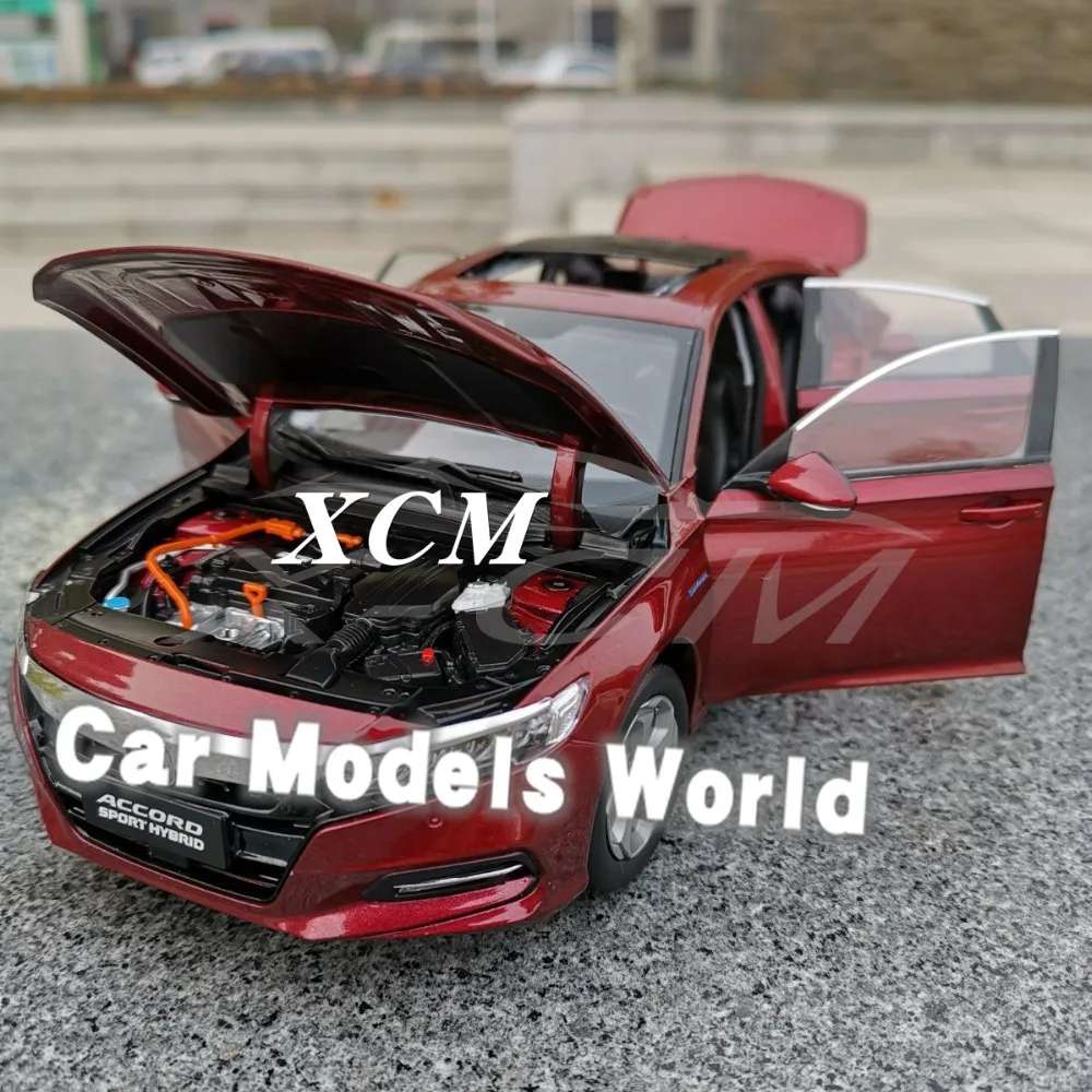 Литья под давлением модель автомобиля для Accord Sport Hybrid 10 поколения 1:18 (красный) +