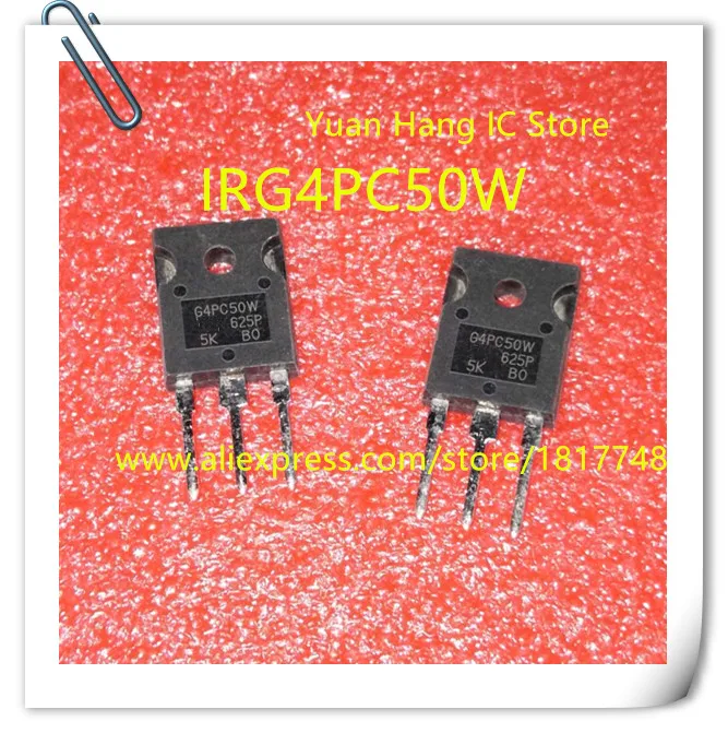 10 шт./лот IRG4PC50W IRG4PC50WPBF IGBT 600V 55A 200W TO 247|Аксессуары для батарей и ЗУ| |