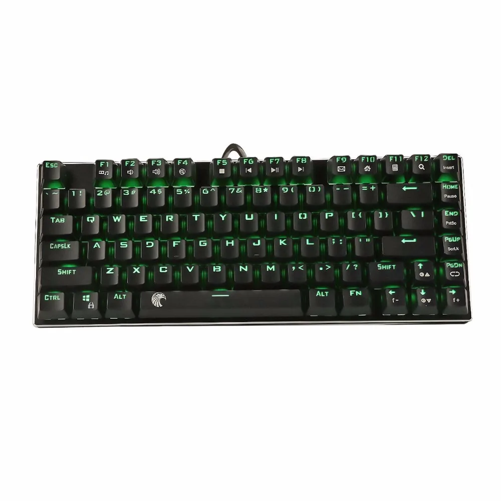 Компактная Механическая игровая клавиатура с RGB-подсветкой и голубыми