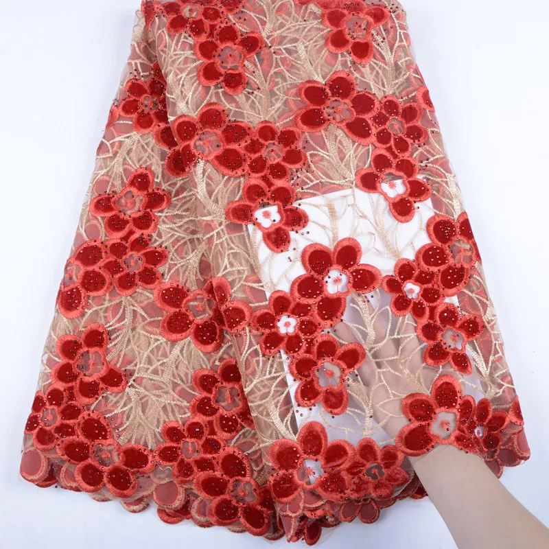 2019 африканские платья для женщин Нигерийский Африканский текстиль кружево