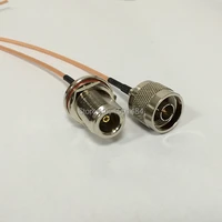 new n male plug switch n female bulkhead nut pigtail cable rg316 wholesale fast ship 15cm 6 adapter