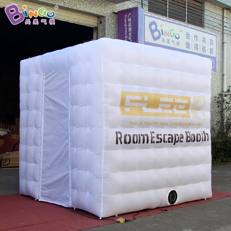 

Free shipping 2.5X2.5X2.5m inflatable photo booth advertising cube tent for commercial show customized inflatable kiosk toy tent