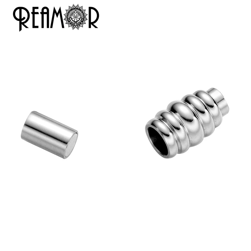 Спиральная Магнитная застежка REAMOR из нержавеющей стали 316 4 мм|magnetic clasp jewelry|diy