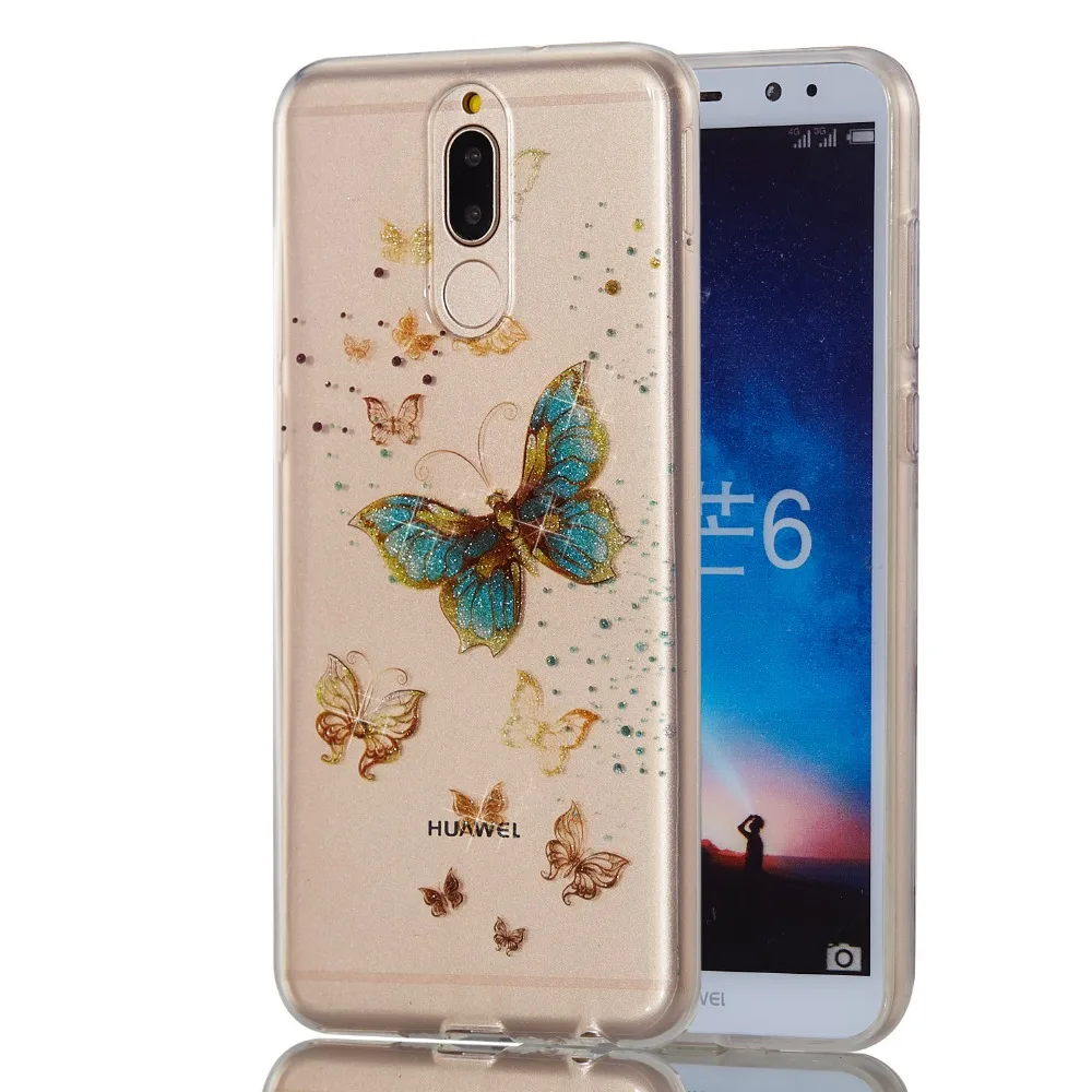 Модный Блестящий чехол для телефона Huawei Mate10lite/mate10 pro/p9lite mini Dynamic Quicksand мягкая