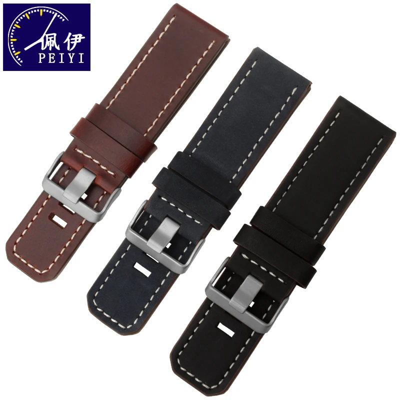 

Сменный кожаный ремешок PEIYI для Garmin Fenix 3, 26 мм, черный, коричневый ремешок из натуральной кожи с инструментами и соединительным стержнем