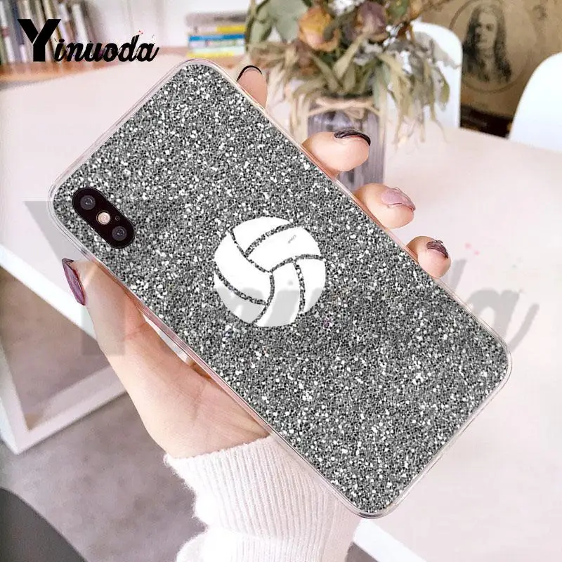 Yinuoda спортивный волейбол прозрачный чехол для телефона iPhone 8 7 6 6S Plus X 10 5 5S SE 5C XS XR