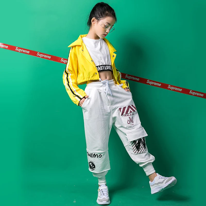 Новинка 2020 костюмы для джазовых танцев костюм хип хопа девочек одежда