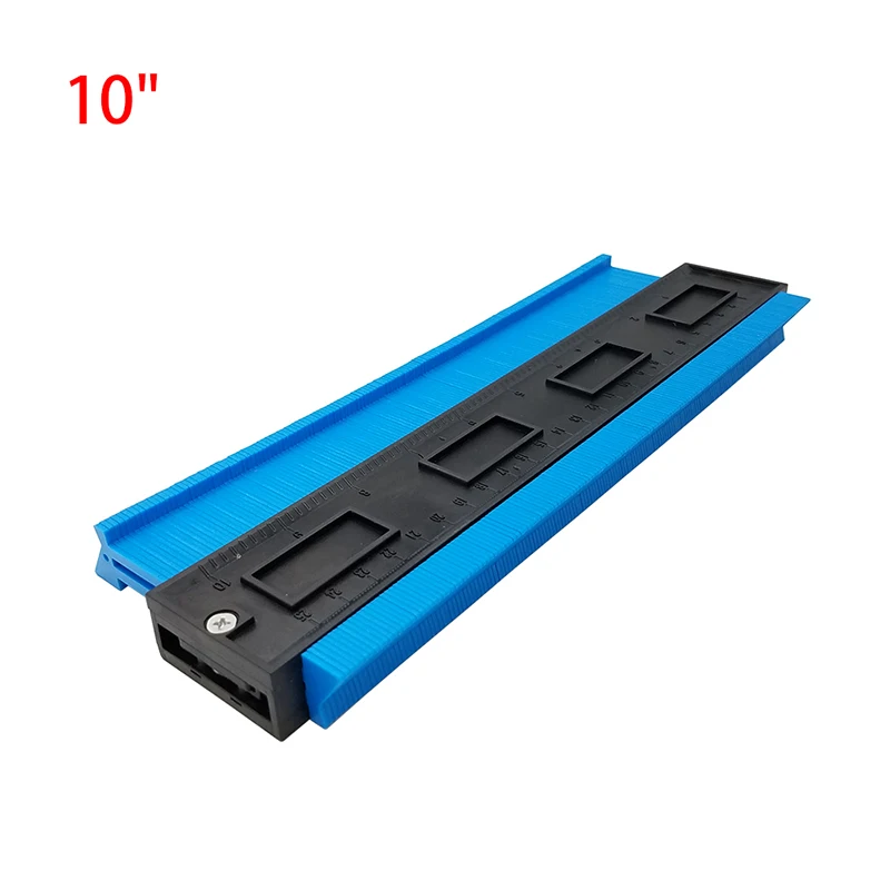 10 Inch Blue Пластиковый профиль копия датчик контур датчик дубликатор duplo и стандартный 5/6/10/2" Дерево Лазерная маркировочная инструмент в клеточку измерены в ненатянутом ламинат инструменты - Цвет: 10 Inch Blue