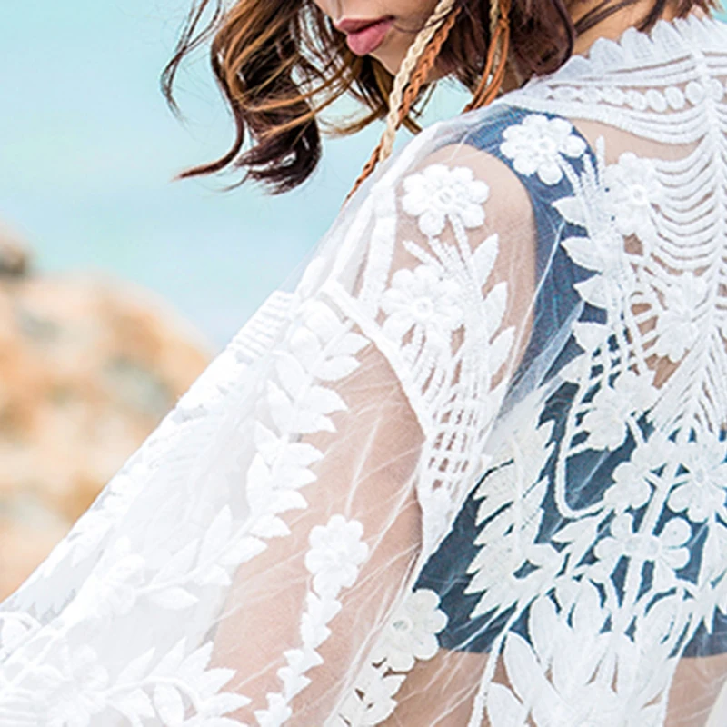 2017 весной и летом новые Перспективы Кружева Длинное пальто Элегантный Отдыха