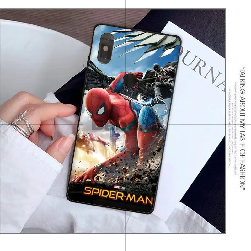 Чехол из ТПУ для телефона Babaite Marvel Comics Spider Man Homecoming Xiaomi Mi 6 Mix2 Mix2S Note3 8 8SE Redmi 5 5Plus Note4 4X