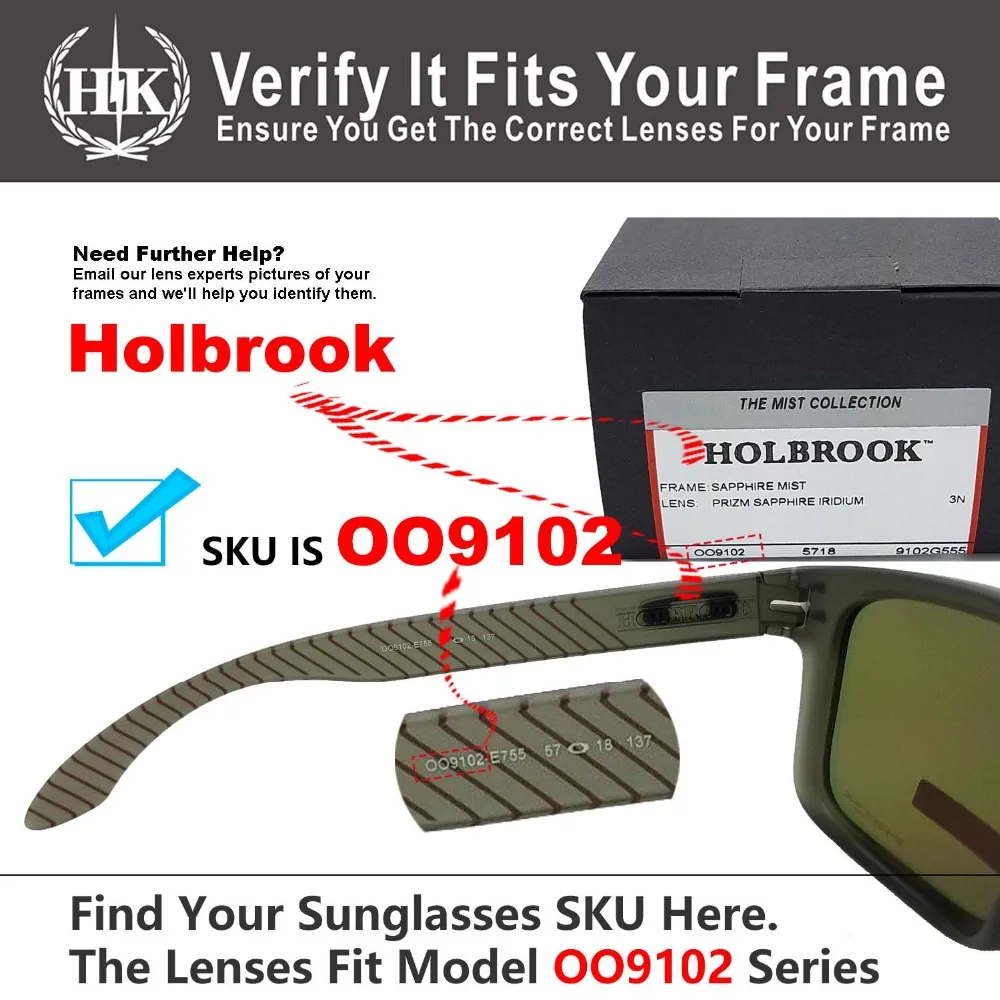 HKUCO для Holbrook солнцезащитные очки поляризованные Сменные линзы | Аксессуары