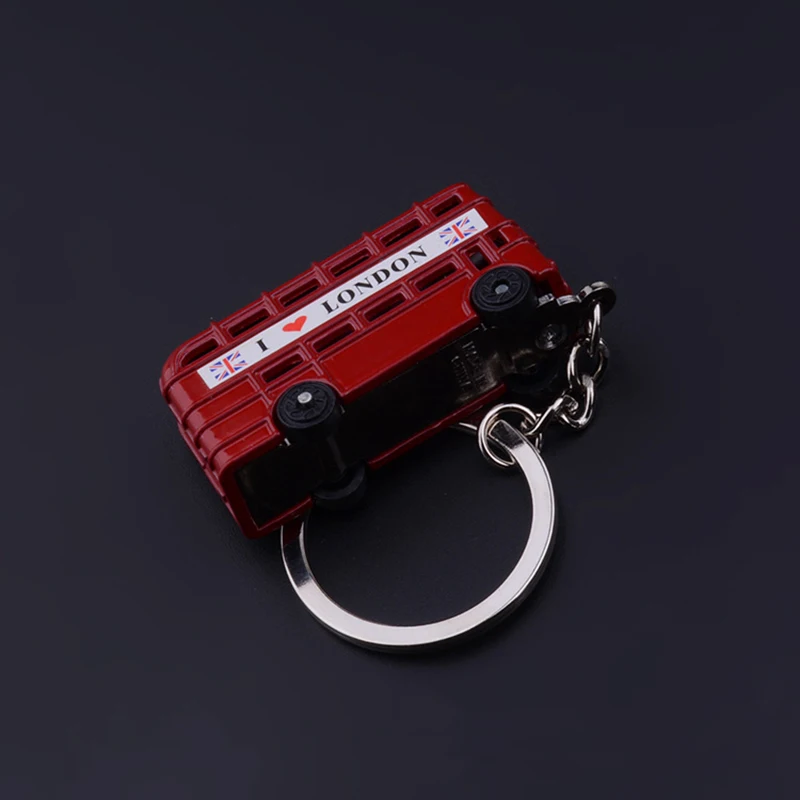 Новый Лондонский красный автобус брелок почтовый ящик держатель для ключей
