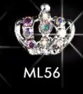 MN55-84 10 шт 3D металлические стразы украшения для ногтей/корона/бант Блестящий прозрачный кристалл дизайнерский Шарм Дизайн ногтей/ювелирные изделия, H21 - Цвет: ML56-10pcs