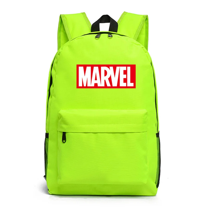 Style 4 Marvel Letter The Luminous Backpack School Bag Super Hero Student Kids Boys Girls School Bookbag Notebook Daily backpack Gift - Цвет: Style 4