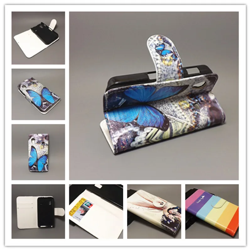 Новый дизайнерский чехол книжка с бабочкой и цветочным флагом для Samsung Galaxy Ace S5830