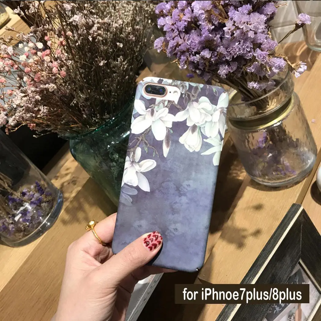 Модные чехлы с цветочным узором для мобильных телефонов как на картинке iPhone |