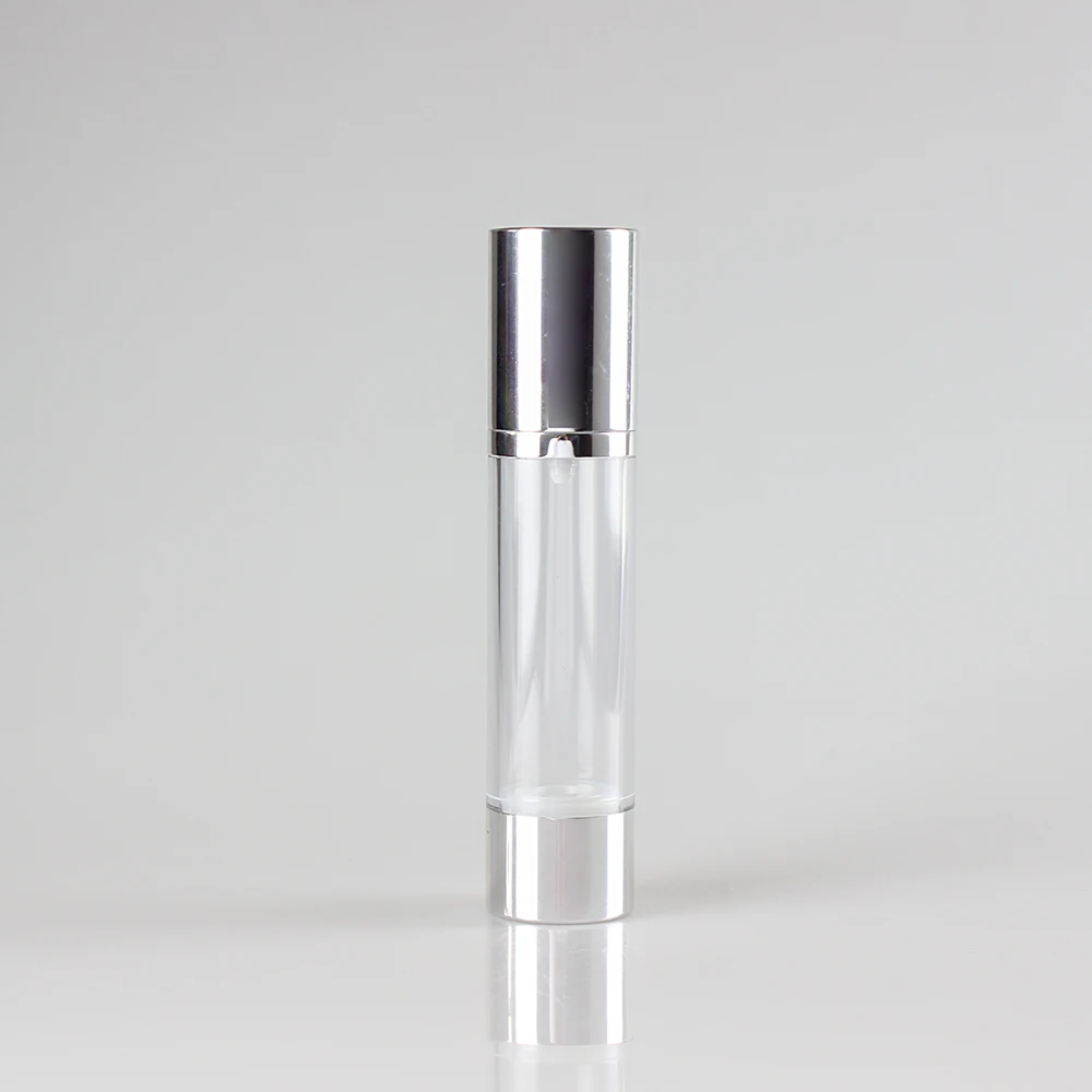 

Белая/прозрачная пластиковая Вакуумная бутылка для лосьона, 50 мл